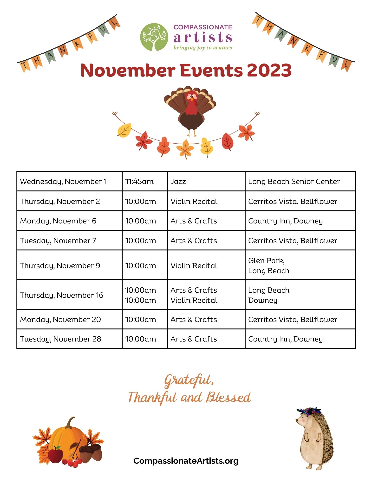 November 23 Event November 23 Event